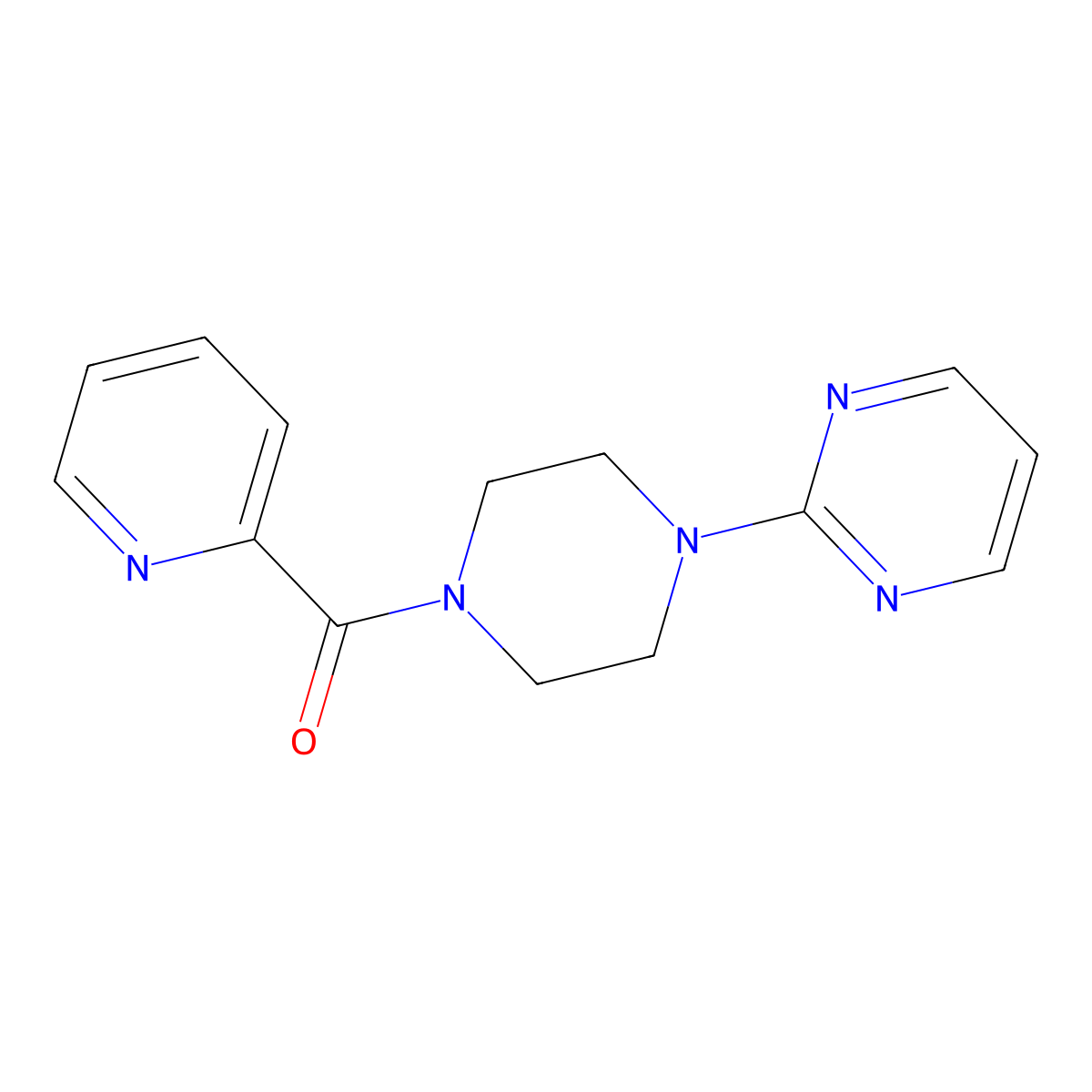 2-Pyridyl 4-pyrimidin-2-ylpiperazinyl ketone molecular structure, CAS 1022692-82-5