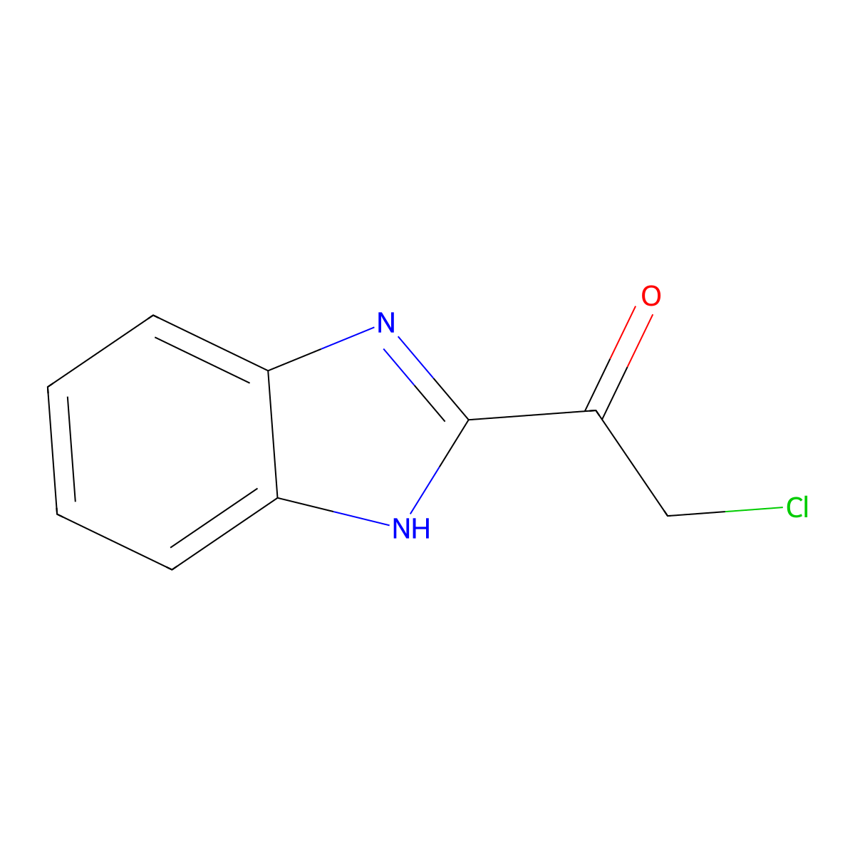 1-(1H-benzimidazol-2-yl)-2-chloroethanone molecular structure, CAS 10227-64-2