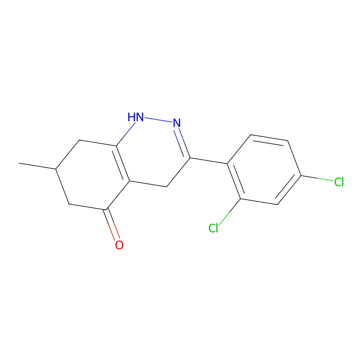 3-(2,4-dichlorophenyl)-7-methyl-4,6,7,8-tetrahydro-1H-cinnolin-5-one molecular structure, CAS 1022731-86-7