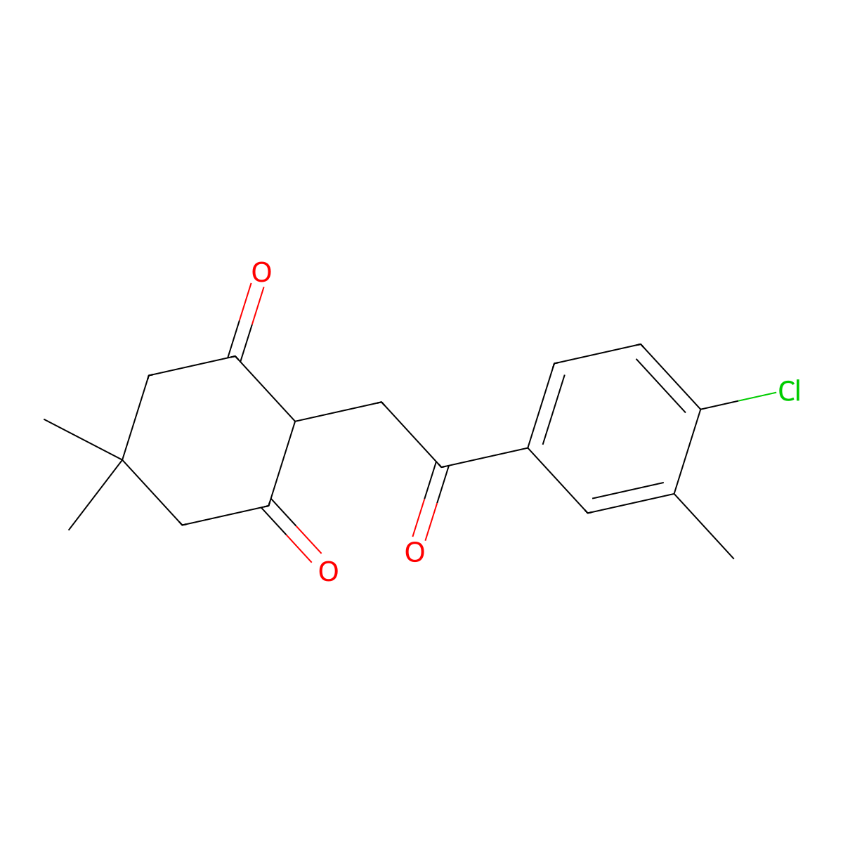 2-(2-(4-Chloro-3-methylphenyl)-2-oxoethyl)-5,5-dimethylcyclohexane-1,3-dione molecular structure, CAS 1022759-84-7