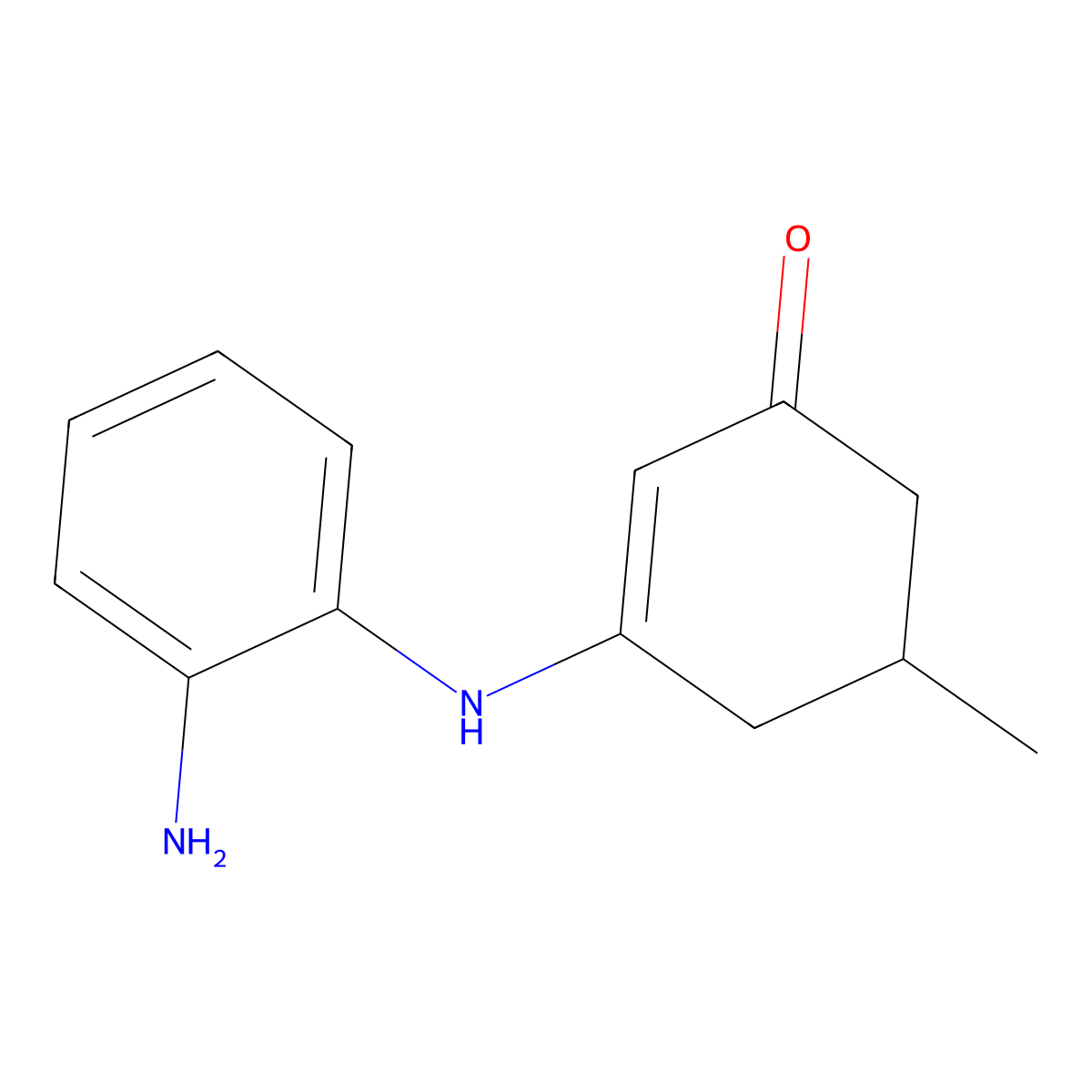 3-((2-Aminophenyl)amino)-5-methylcyclohex-2-EN-1-one molecular structure, CAS 1022784-04-8