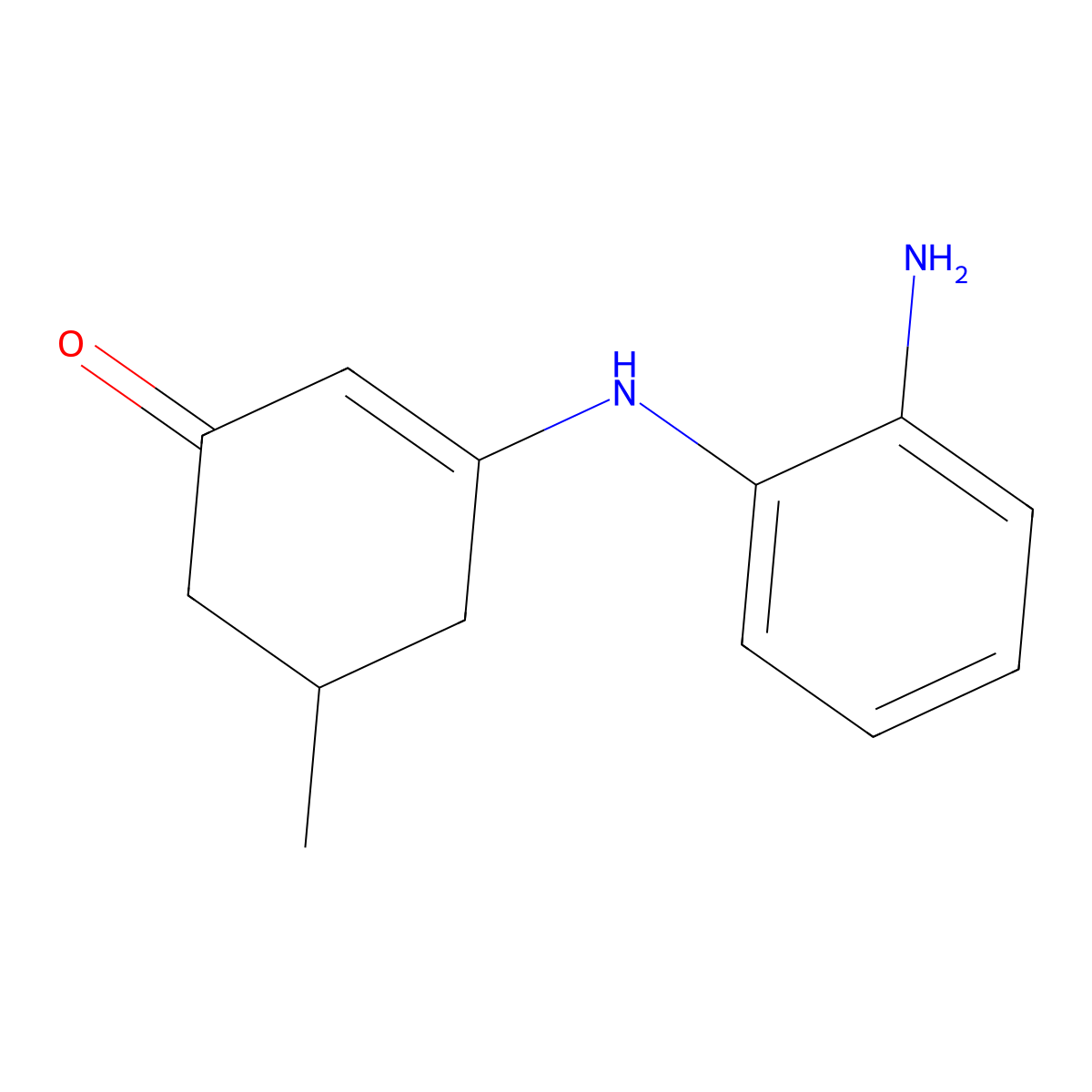 3-((2-Aminophenyl)amino)-5-methylcyclohex-2-EN-1-one molecular structure, CAS 1022784-04-8
