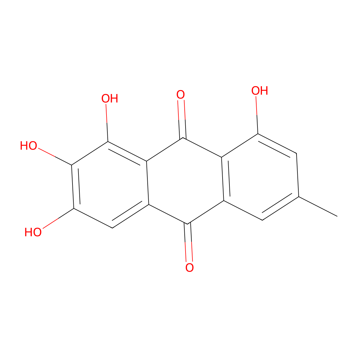 7-Hydroxyemodin molecular structure, CAS 10228-40-7