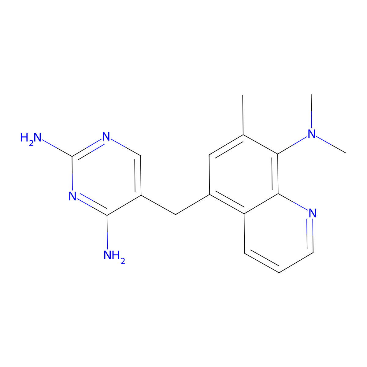 Baquiloprim molecular structure, CAS 102280-35-3