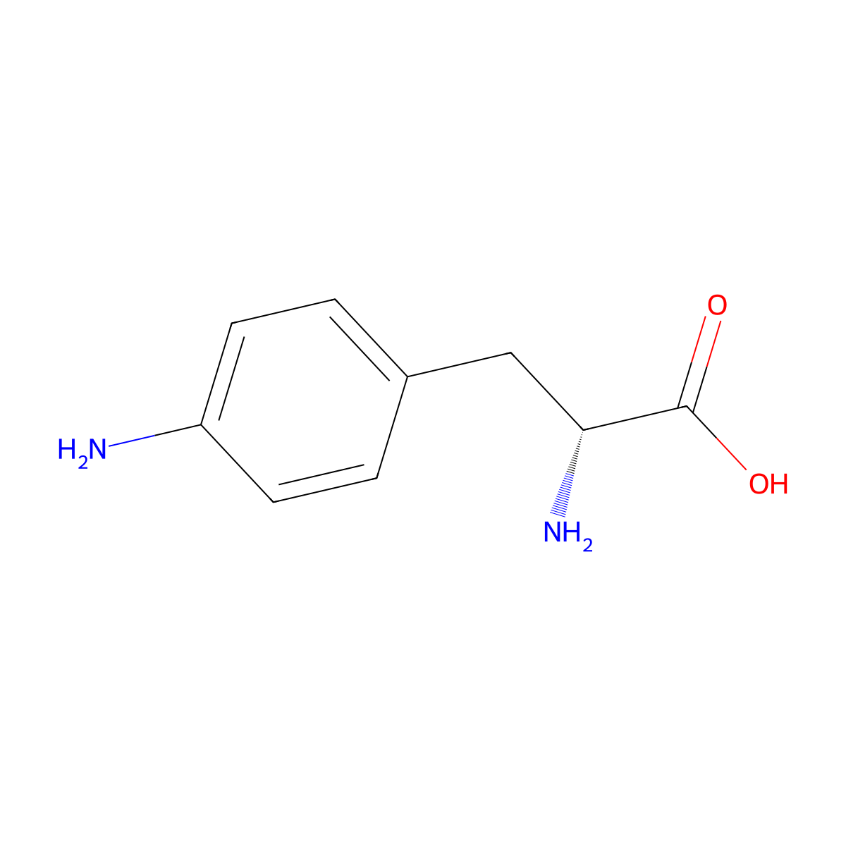 p-amino-D-phenylalanine molecular structure, CAS 102281-45-8