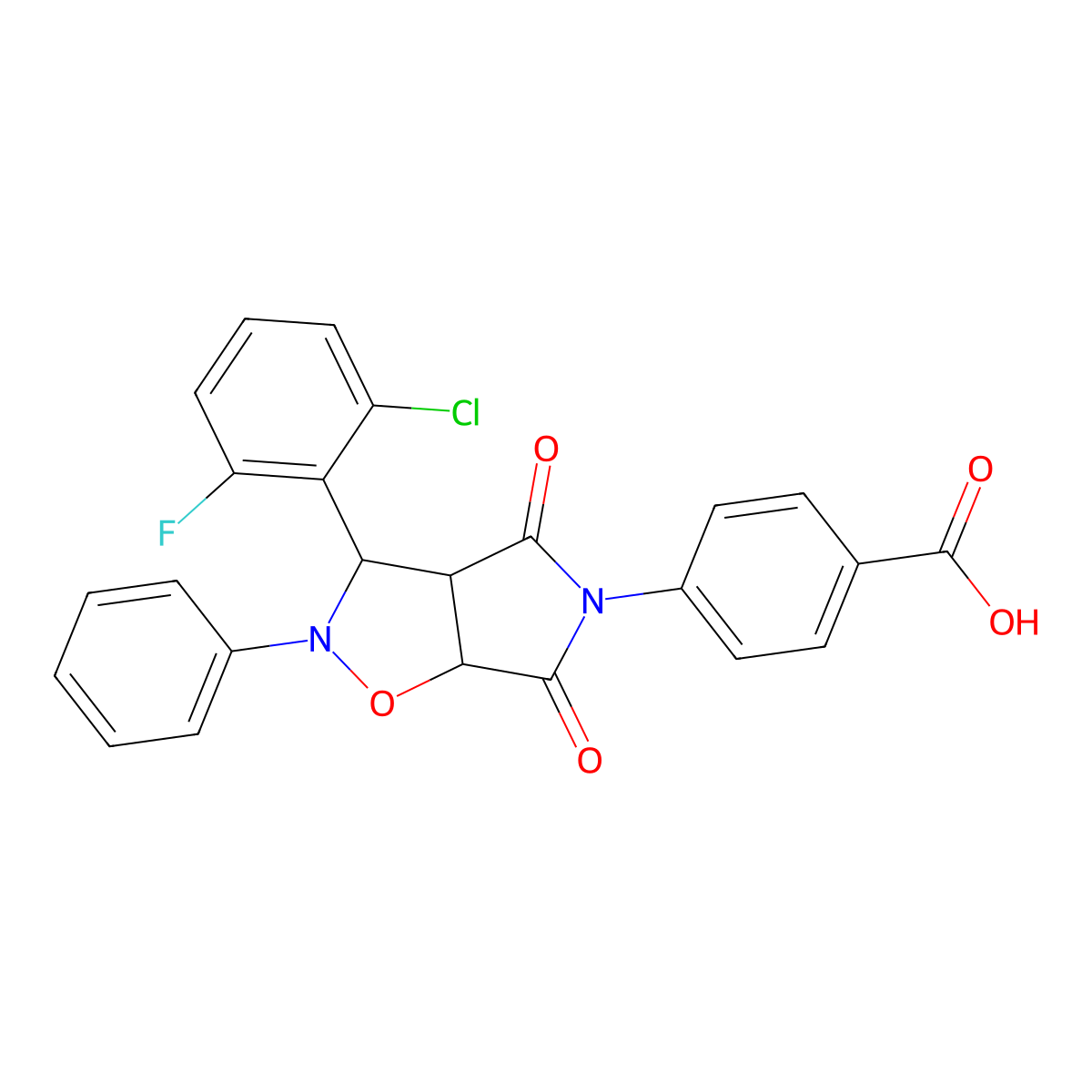 C24H16ClFN2O5 molecular structure, CAS 1022818-81-0