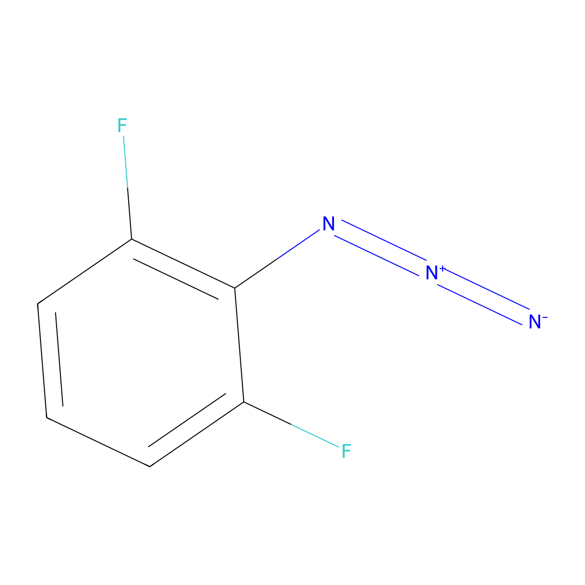 Benzene, 2-azido-1,3-difluoro- molecular structure, CAS 102284-85-5