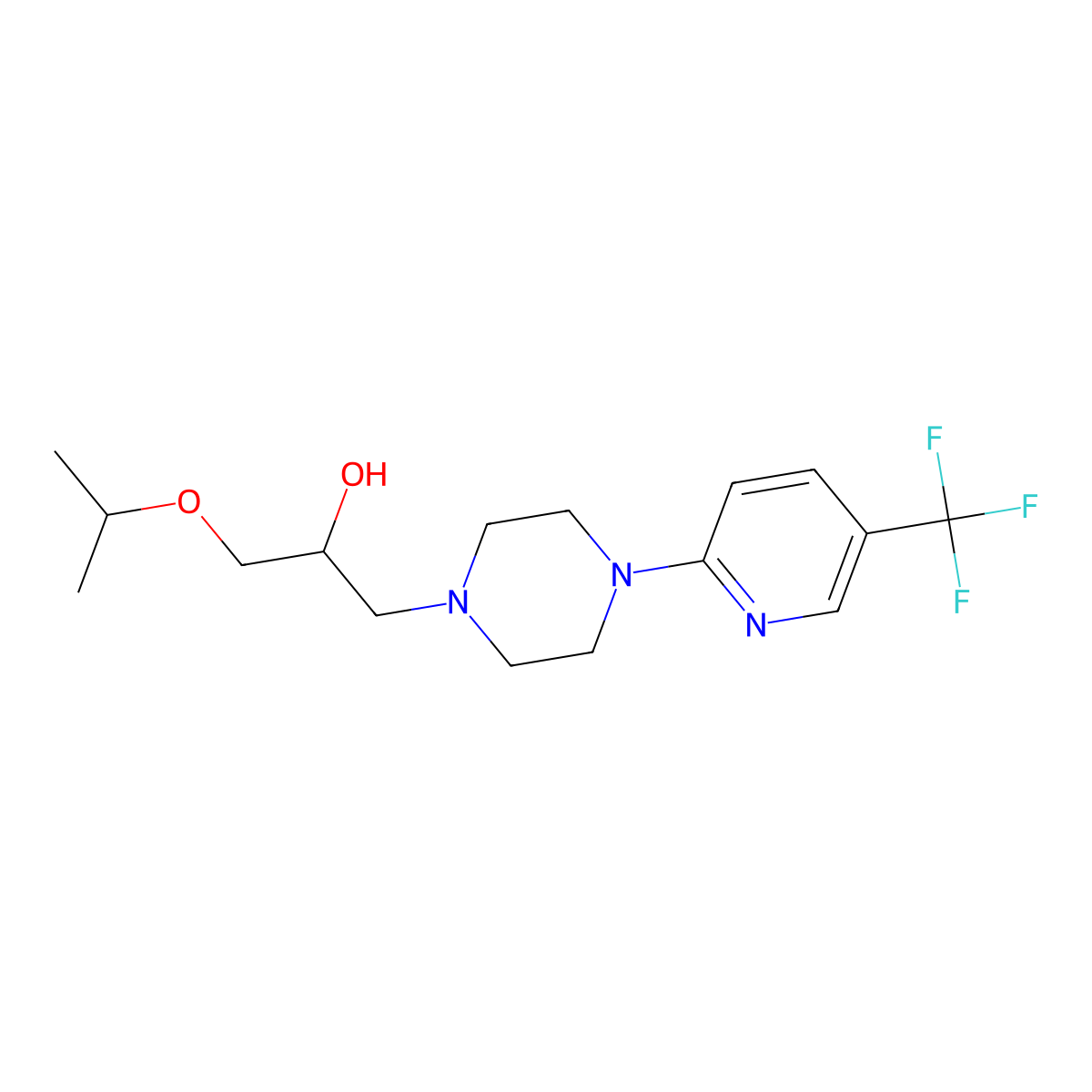 C16H24F3N3O2 molecular structure, CAS 1022856-82-1