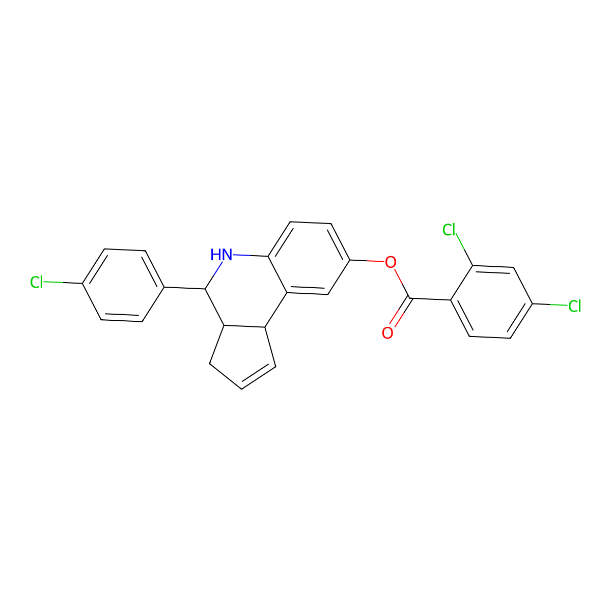 C25H18Cl3NO2 molecular structure, CAS 1022877-17-3