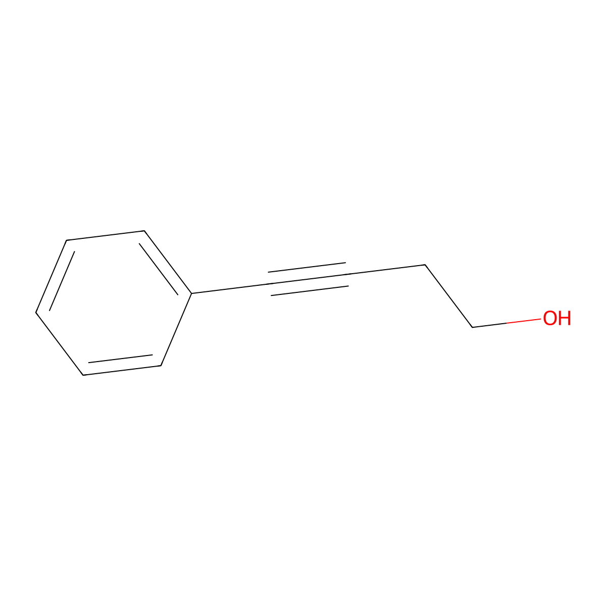 4-Phenylbut-3-yn-1-ol molecular structure, CAS 10229-11-5