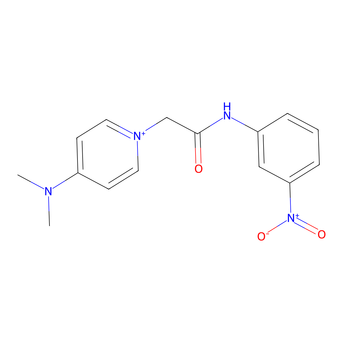4-Dimethylamino-1-[(3-nitro-phenylcarbamoyl)-methyl]-pyridinium molecular structure, CAS 1022902-47-1