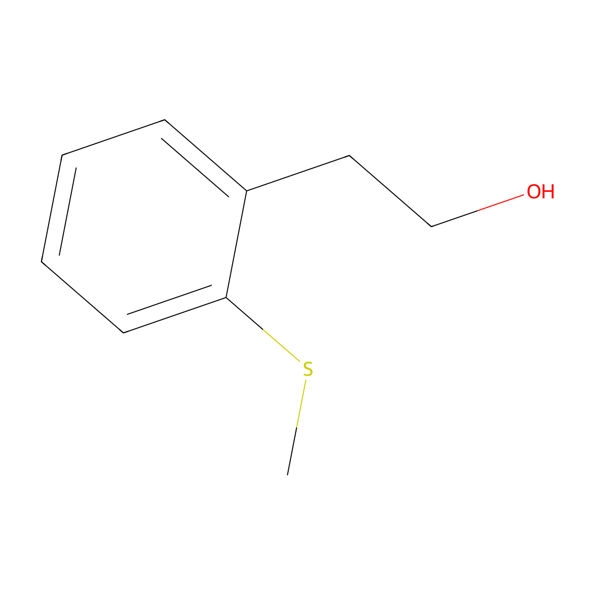 2-(Methylthio)phenethyl alcohol molecular structure, CAS 102293-52-7