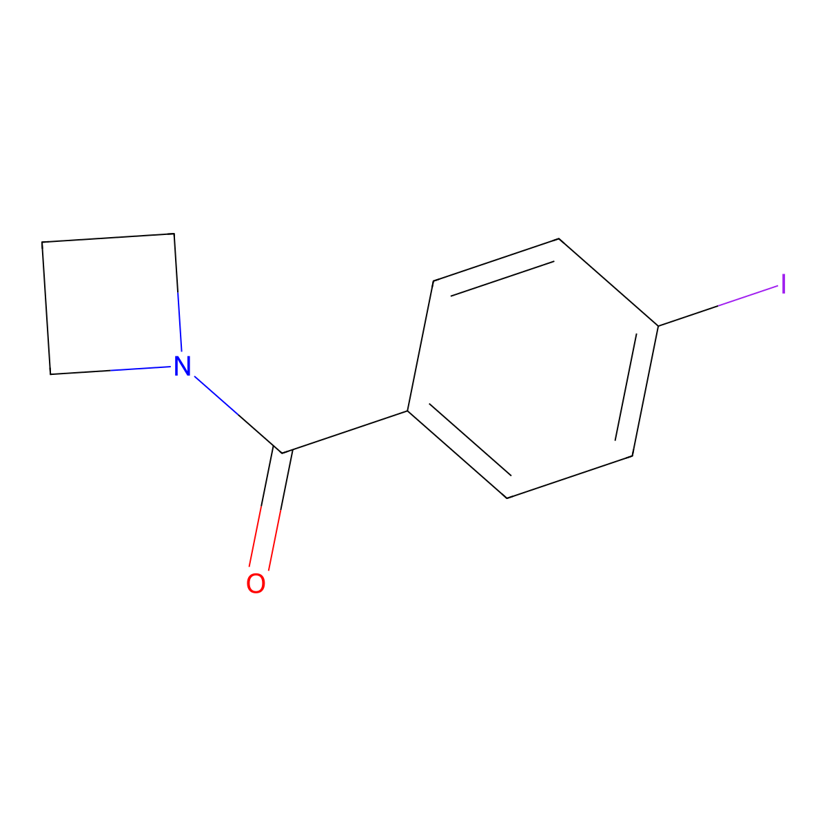 1-(4-Iodobenzoyl)azetidine molecular structure, CAS 1022931-69-6
