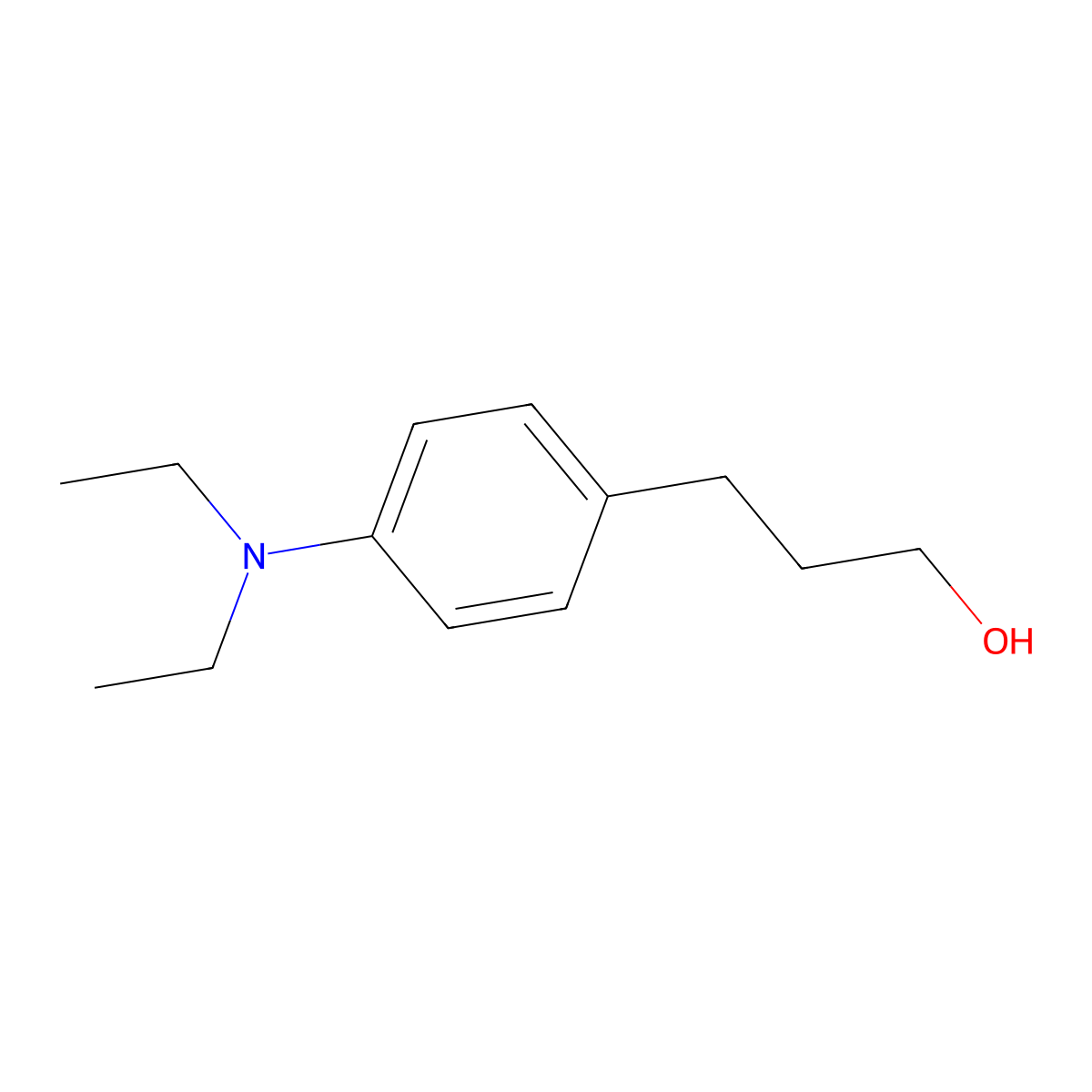 3-(4-(Diethylamino)phenyl)propan-1-ol molecular structure, CAS 102294-77-9