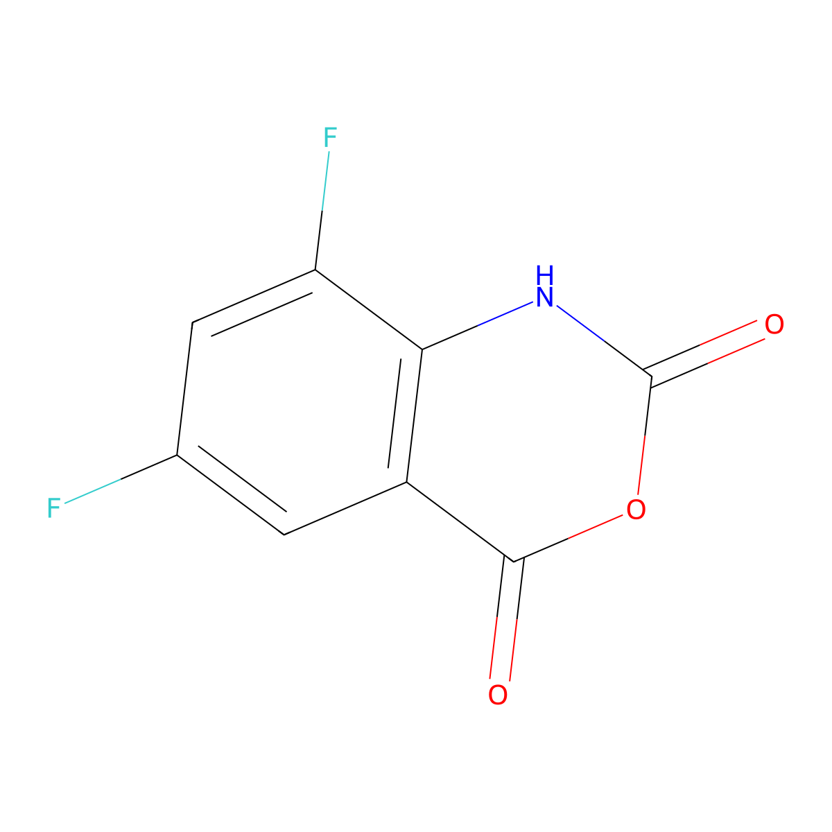 3,5-Difluoroisatoic anhydride molecular structure, CAS 1022959-48-3