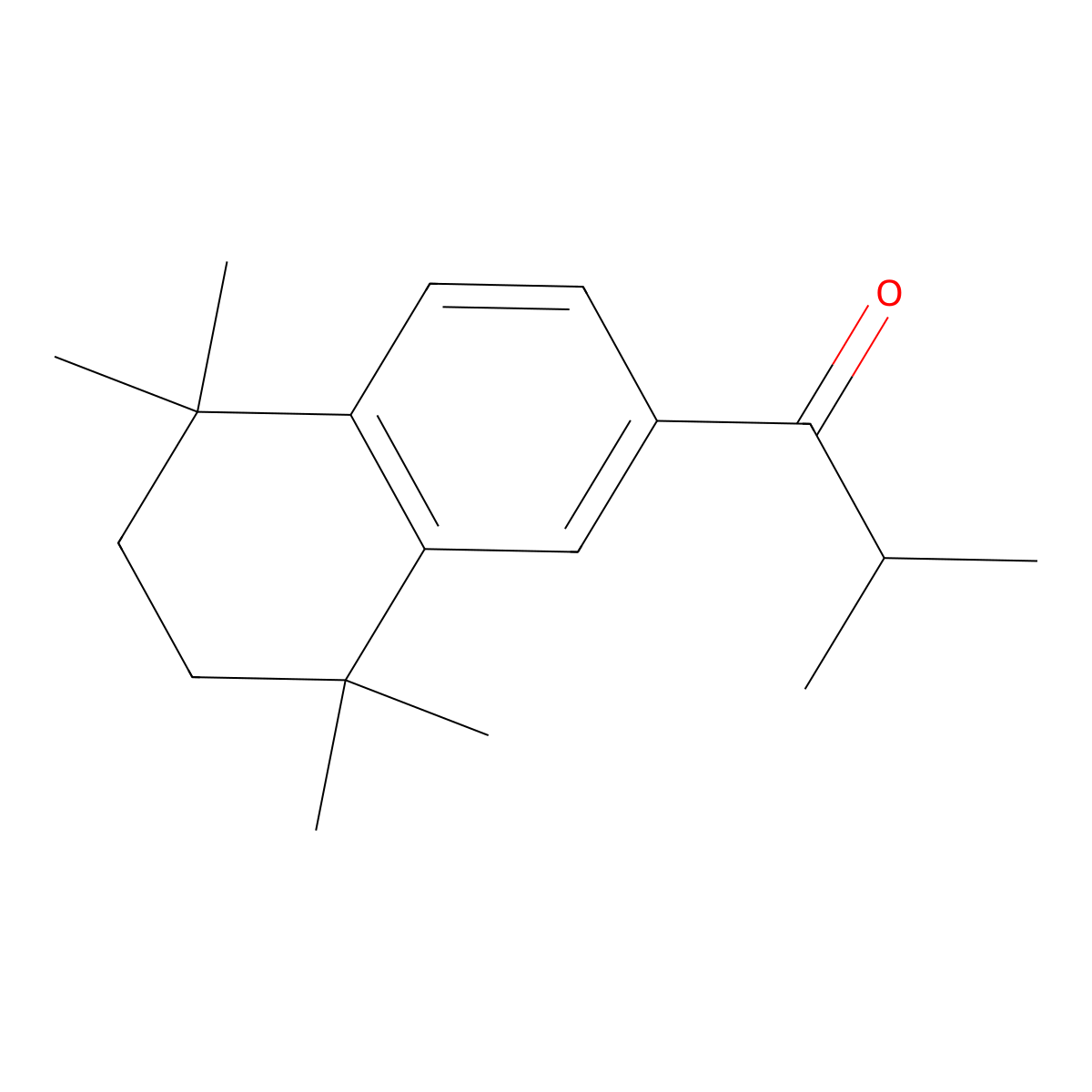 2-Methyl-1-(5,6,7,8-tetrahydro-5,5,8,8-tetramethyl-2-naphthalenyl)-1-propanone molecular structure, CAS 102296-50-4