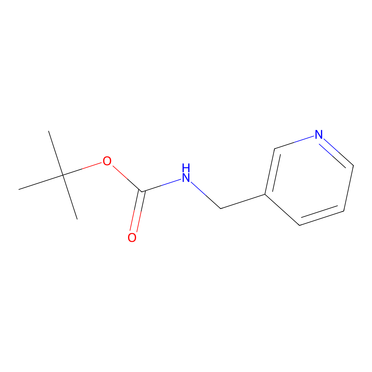 tert-Butyl (pyridin-3-ylmethyl)carbamate molecular structure, CAS 102297-41-6