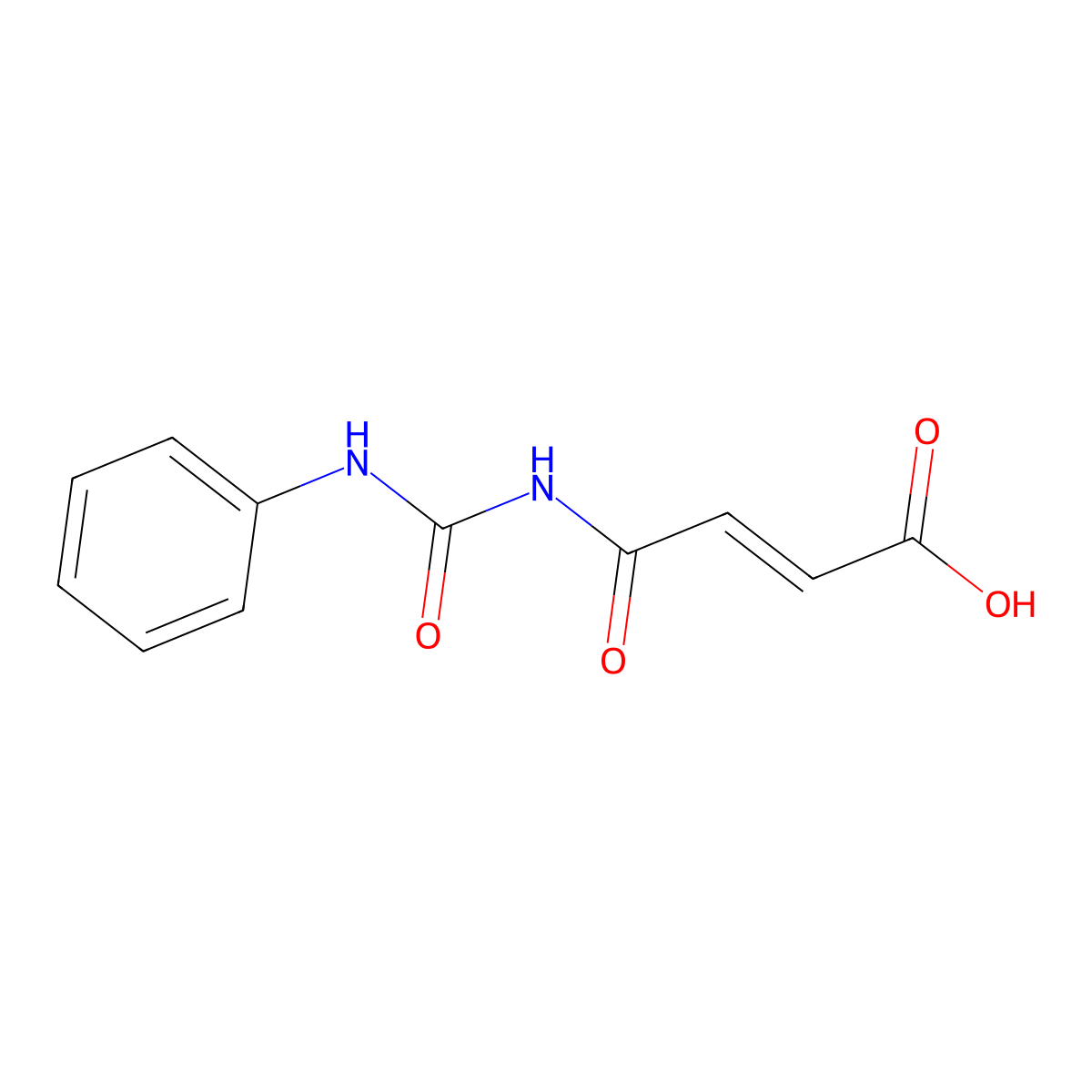 4-Oxo-4-[(phenylcarbamoyl)amino]but-2-enoic acid molecular structure, CAS 1023-57-0