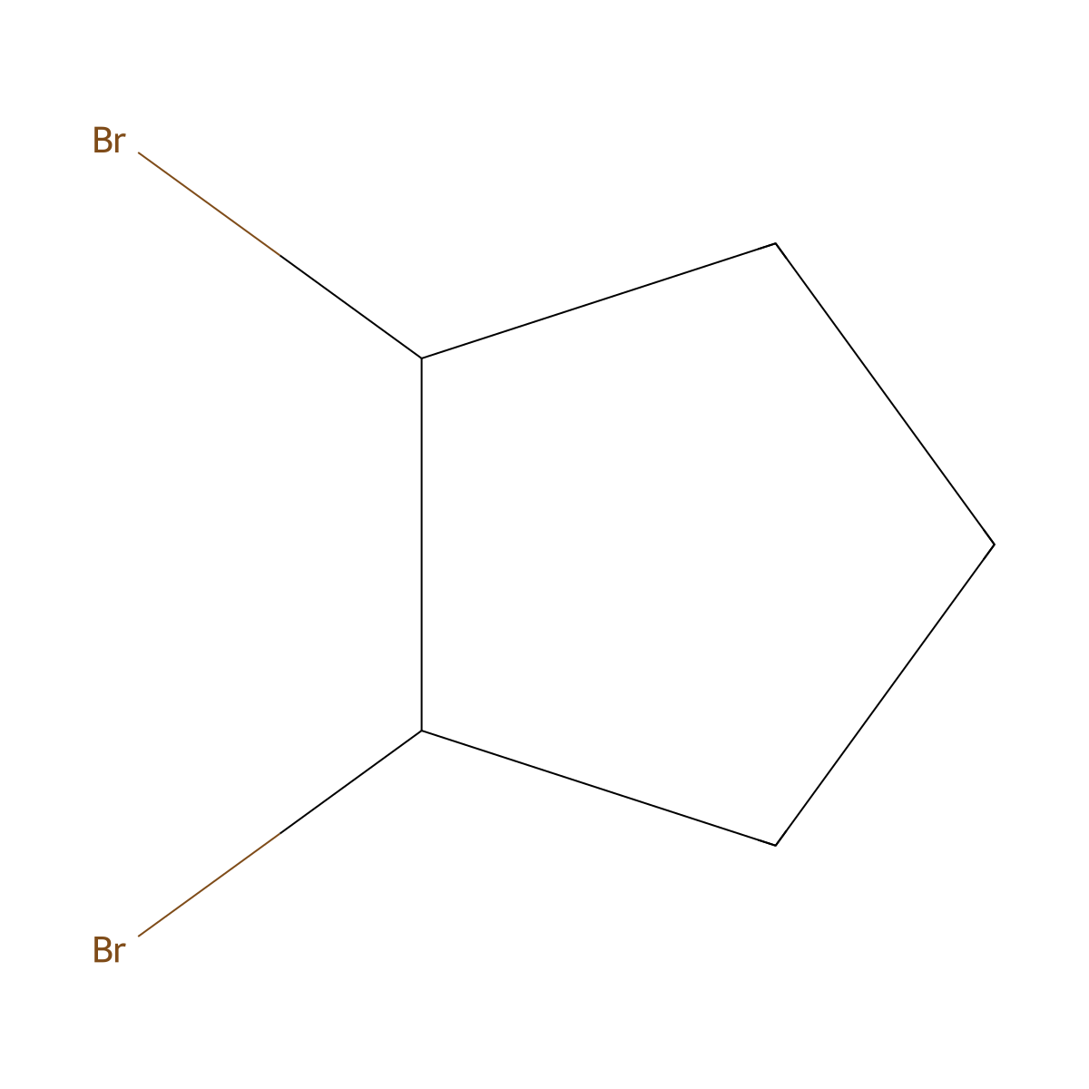 trans-1,2-Dibromocyclopentane molecular structure, CAS 10230-26-9