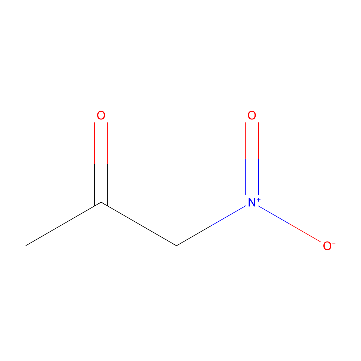2-Propanone, 1-nitro- molecular structure, CAS 10230-68-9