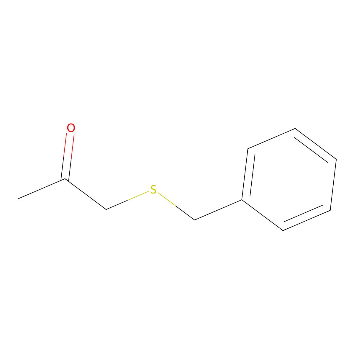 1-(Benzylthio)acetone molecular structure, CAS 10230-69-0