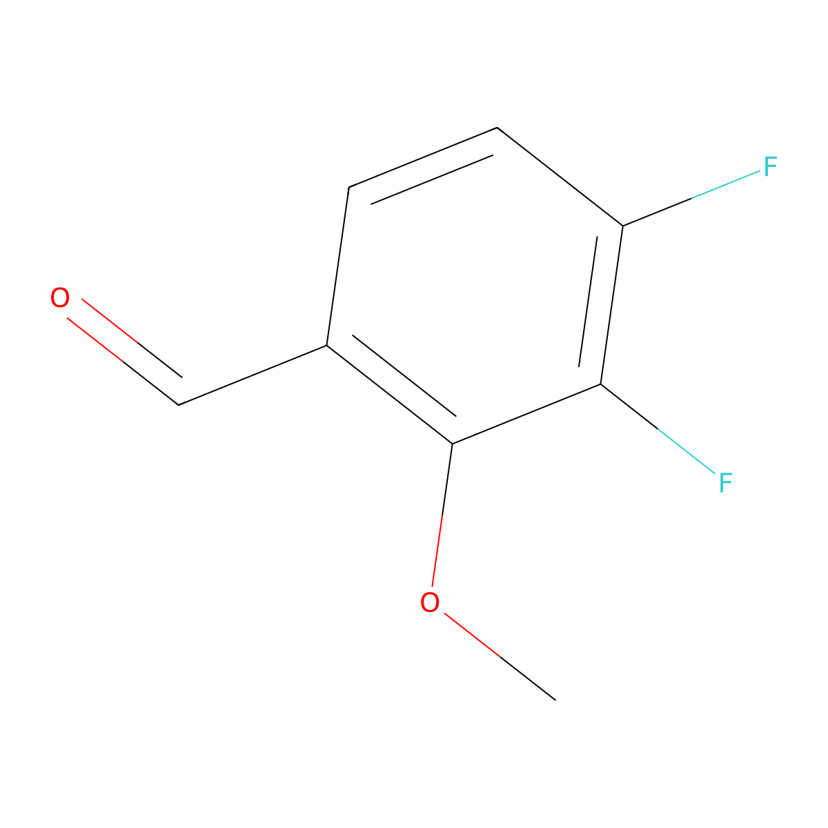 3,4-Difluoro-2-methoxybenzaldehyde molecular structure, CAS 1023023-24-6