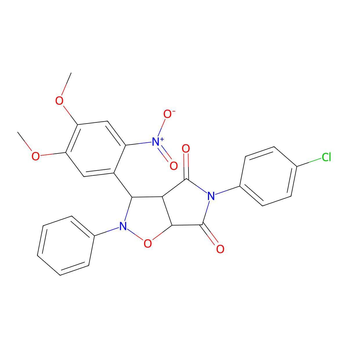 C25H20ClN3O7 molecular structure, CAS 1023044-95-2