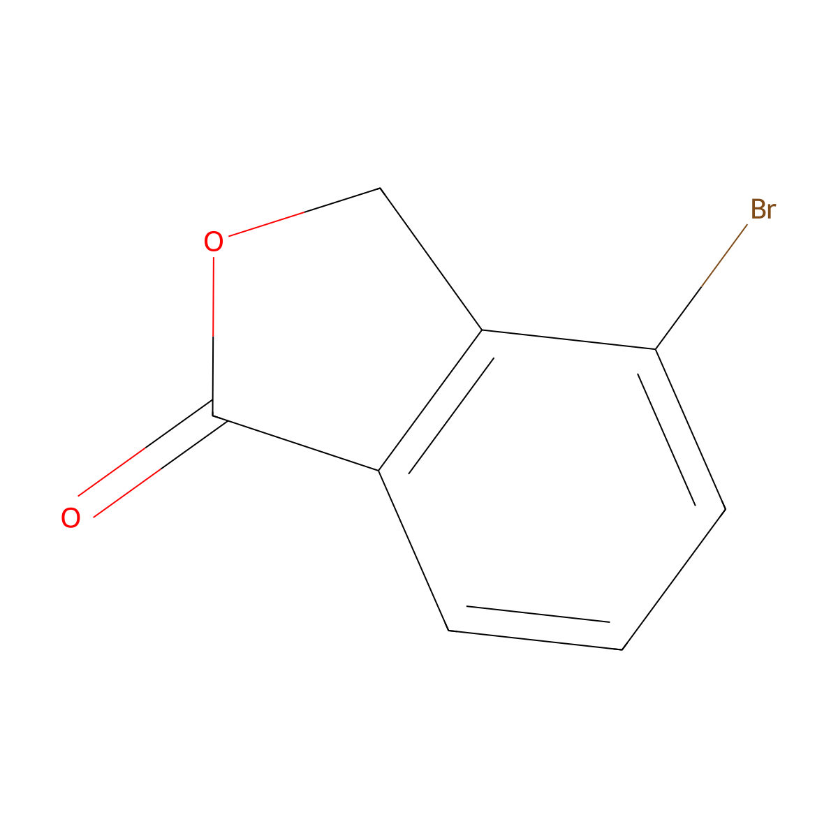 4-Bromo-2-benzofuran-1[3H]-one molecular structure, CAS 102308-43-0