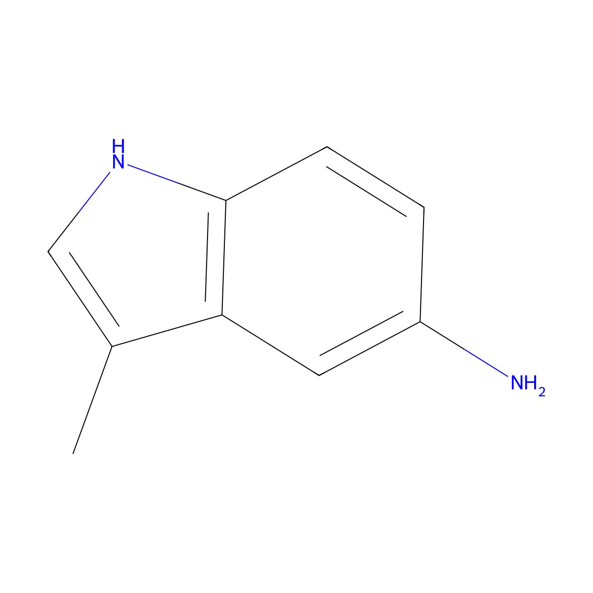 3-methyl-1H-indol-5-amine molecular structure, CAS 102308-52-1