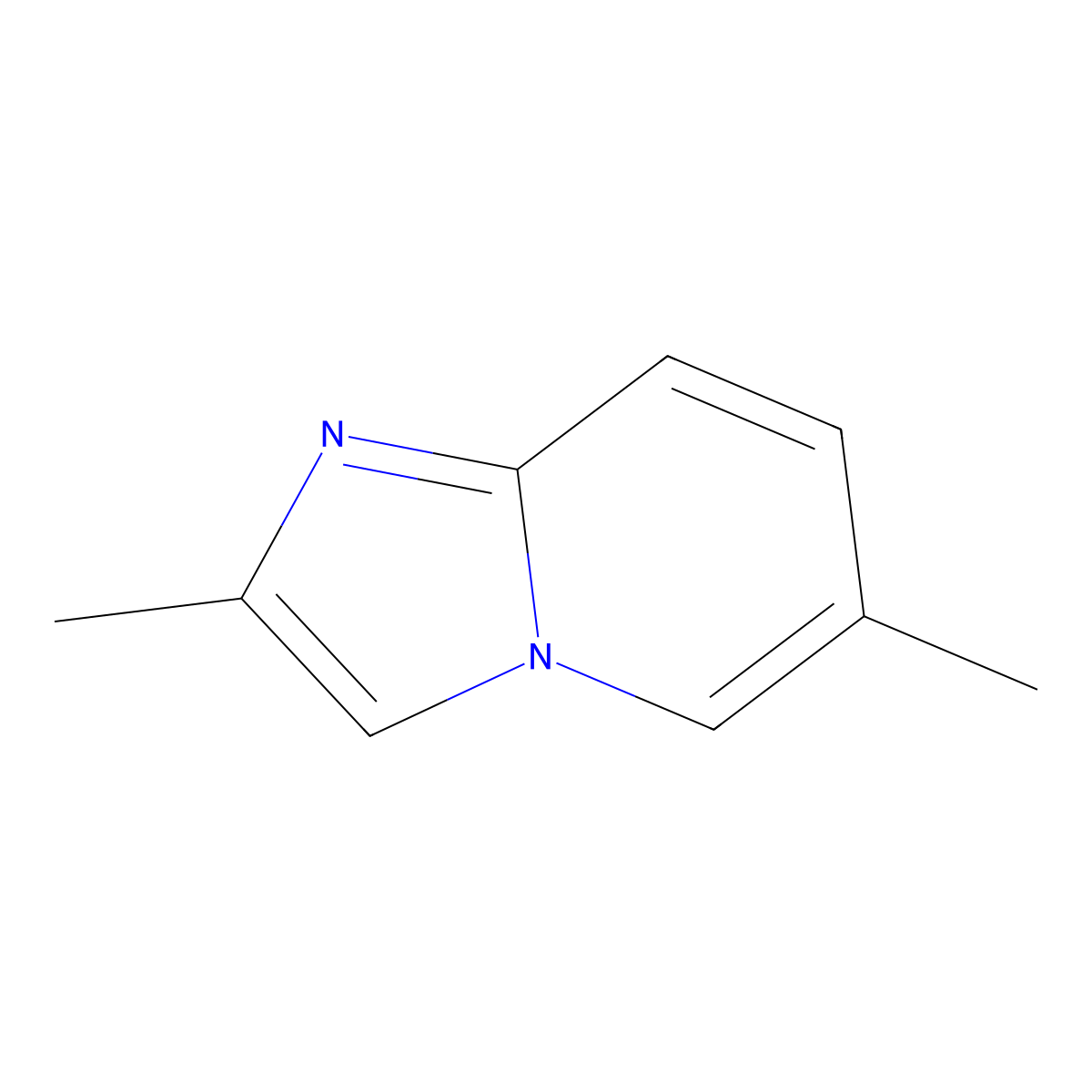 2,6-Dimethylimidazo[1,2-a]pyridine molecular structure, CAS 102308-96-3