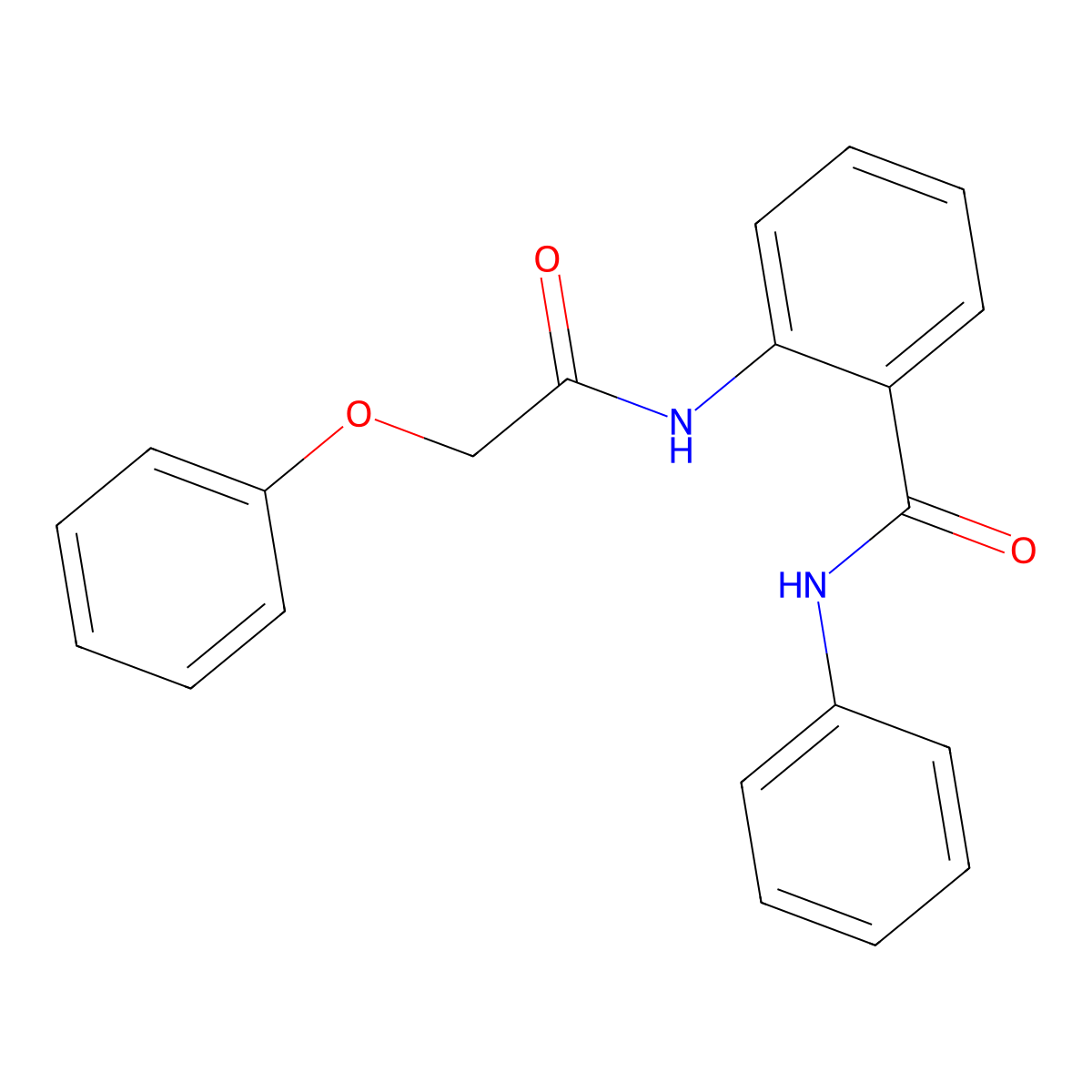 2-[(phenoxyacetyl)amino]-N-phenylbenzamide molecular structure, CAS 102311-59-1