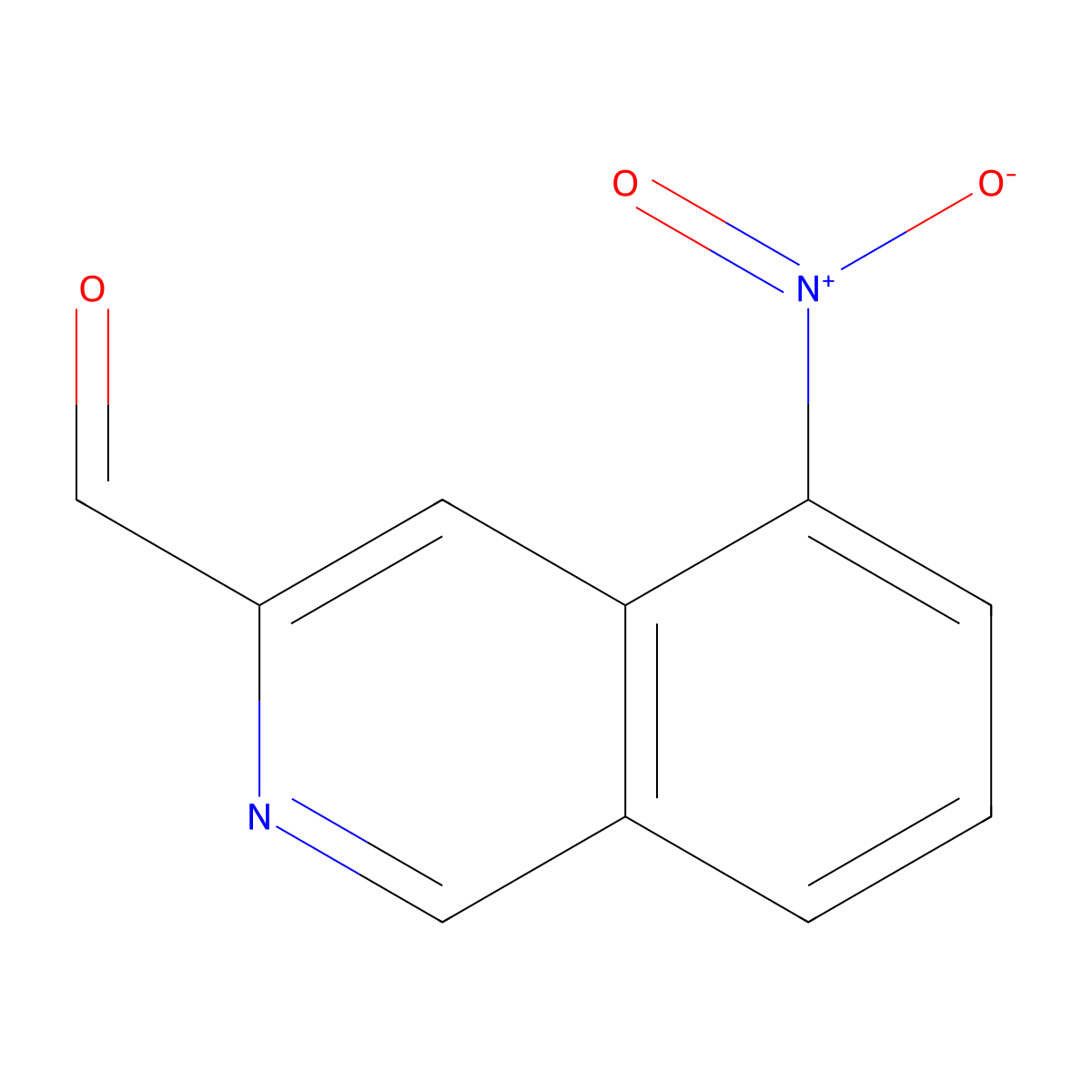 5-Nitroisoquinoline-3-carbaldehyde molecular structure, CAS 102312-47-0