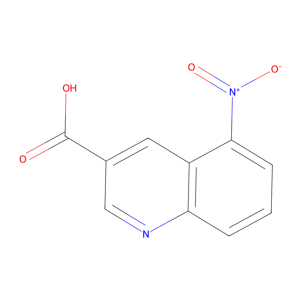 5-Nitroquinoline-3-carboxylic acid molecular structure, CAS 102312-48-1