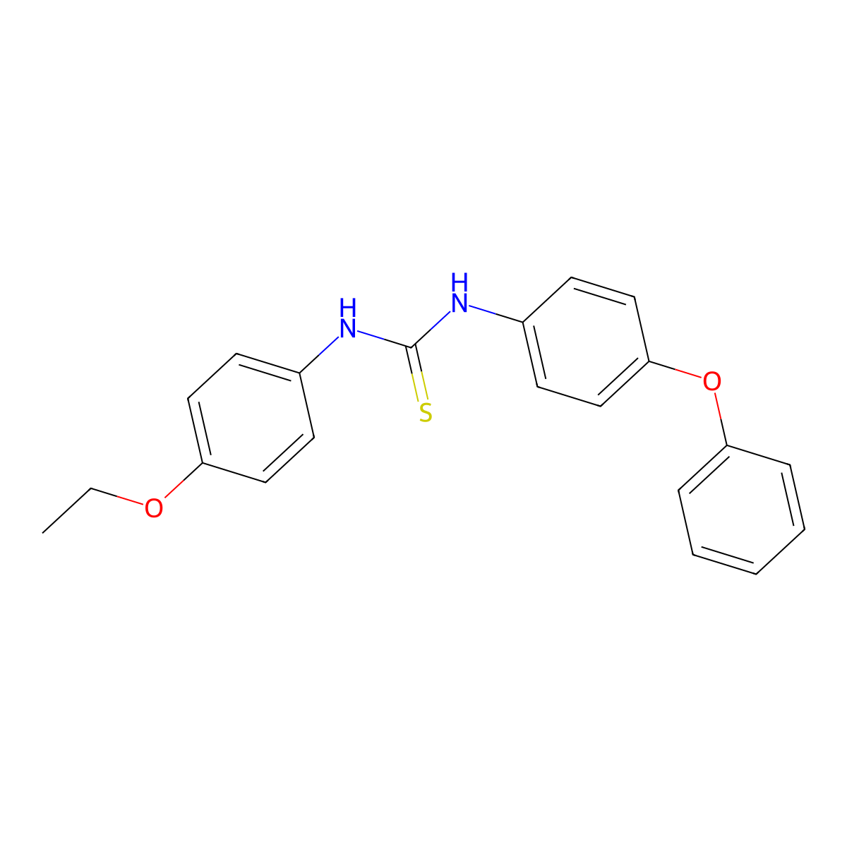 1-(4-Ethoxyphenyl)-3-(4-phenoxyphenyl)thiourea molecular structure, CAS 102318-32-1