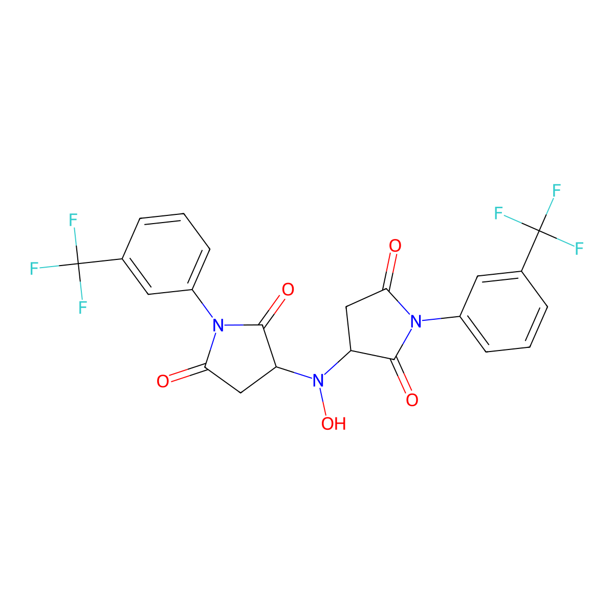 C22H15F6N3O5 molecular structure, CAS 1023221-18-2