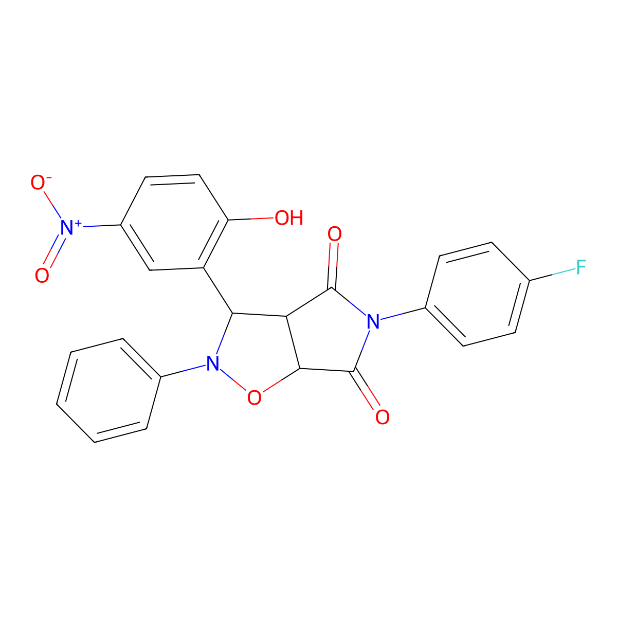 C23H16FN3O6 molecular structure, CAS 1023244-98-5