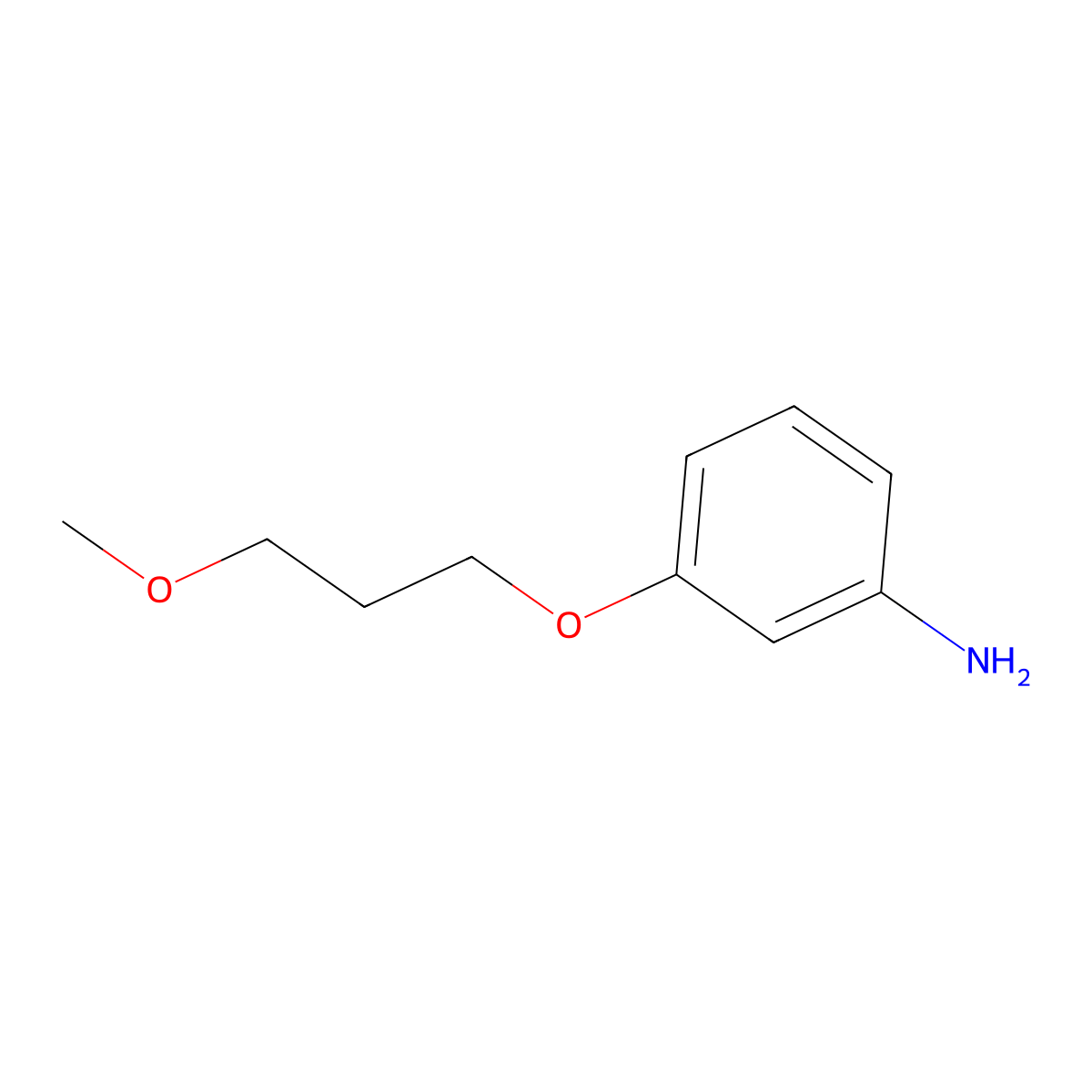 3-(3-Methoxypropoxy)aniline molecular structure, CAS 1023277-27-1