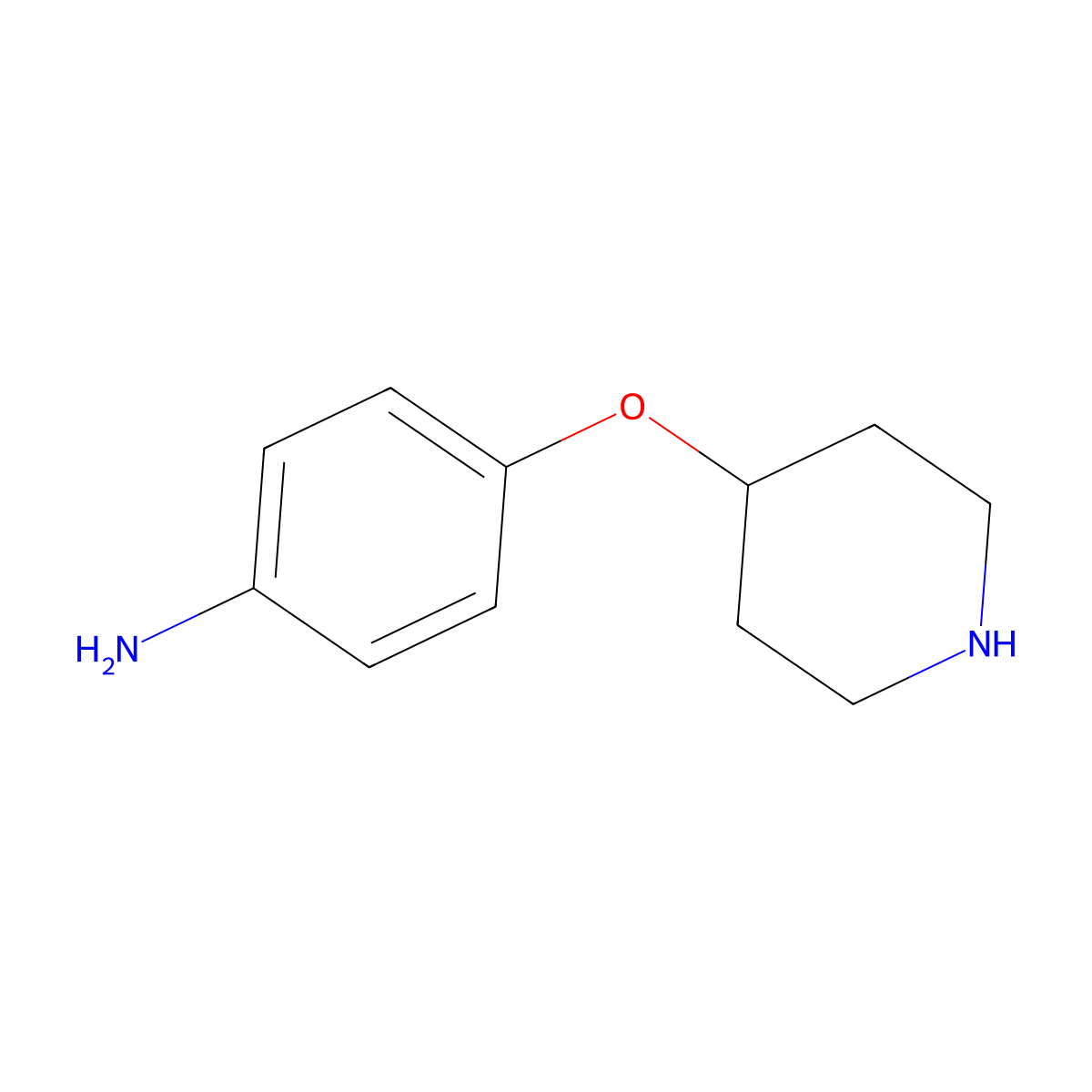 4-(Piperidin-4-yloxy)aniline molecular structure, CAS 1023277-58-8