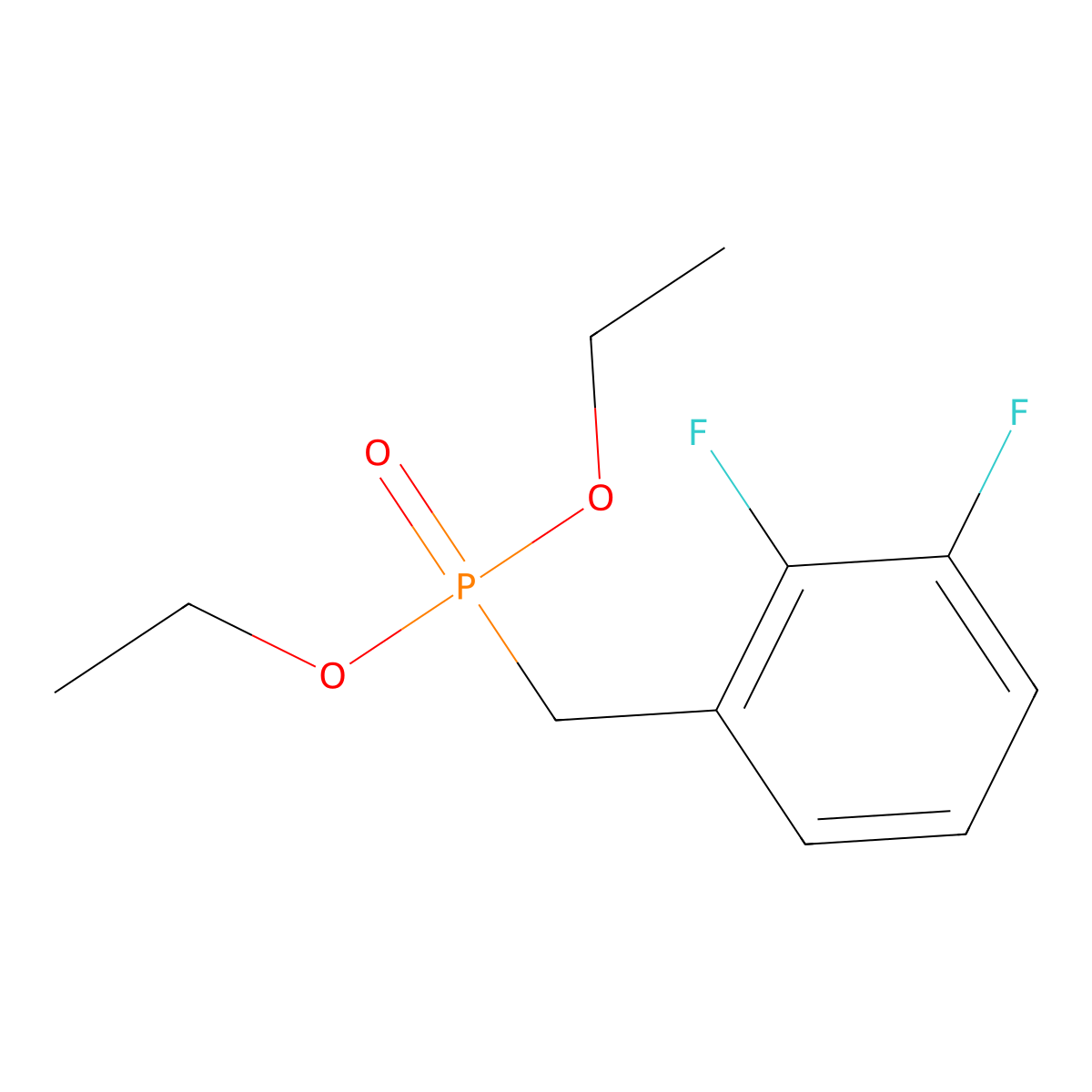 Diethyl (2,3-difluorobenzyl)phosphonate molecular structure, CAS 1023278-34-3