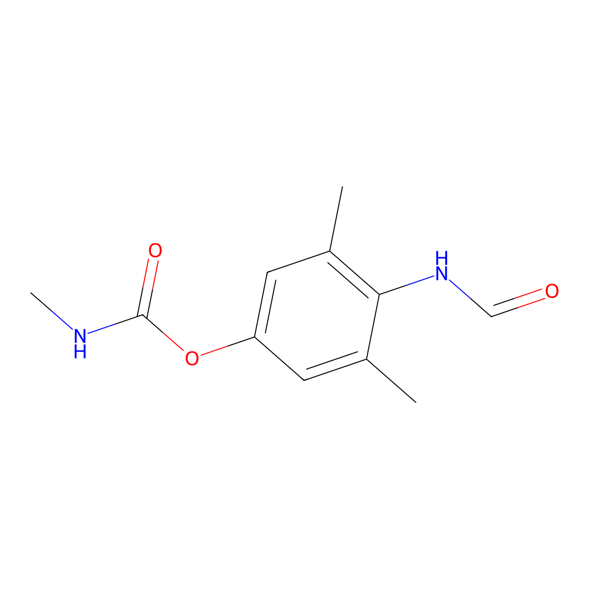 Formamido zectran molecular structure, CAS 10233-95-1