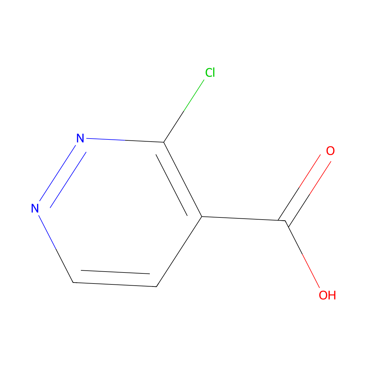3-Chloropyridazine-4-carboxylic acid molecular structure, CAS 1023307-42-7
