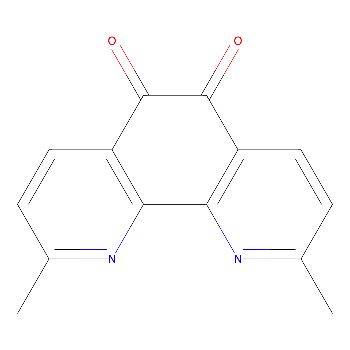 1,10-Phenanthroline-5,6-dione, 2,9-dimethyl- molecular structure, CAS 102331-54-4