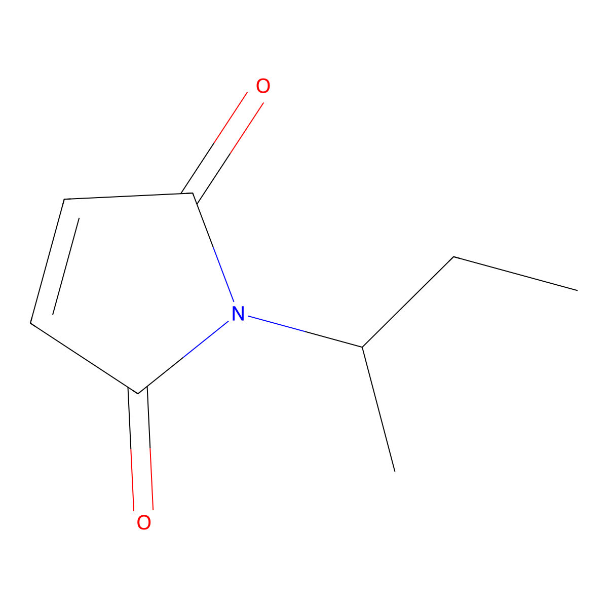 1-(Butan-2-yl)-1H-pyrrole-2,5-dione molecular structure, CAS 102331-61-3