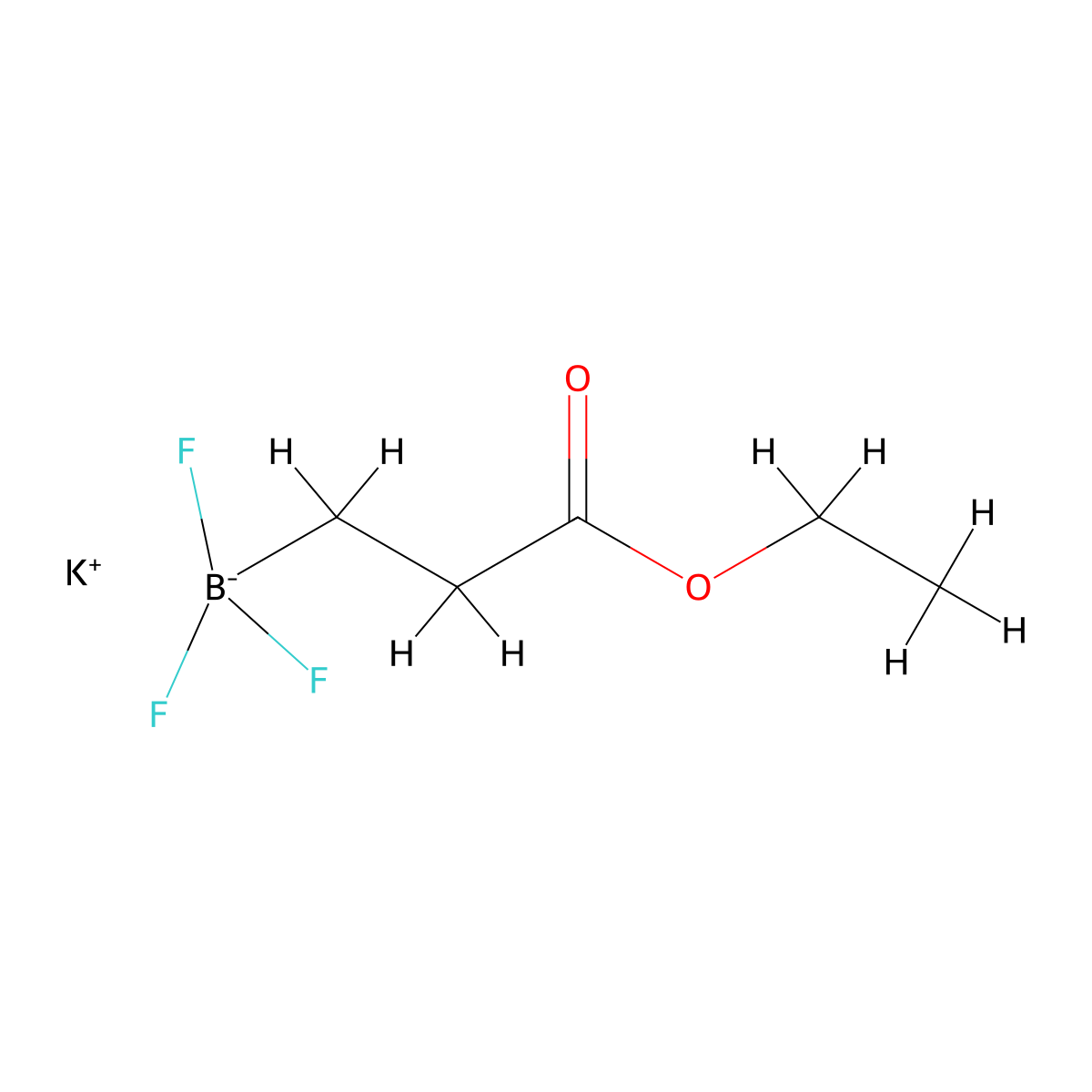 Potassium [2-(ethoxycarbonyl)ethyl]trifluoroborate molecular structure, CAS 1023357-64-3