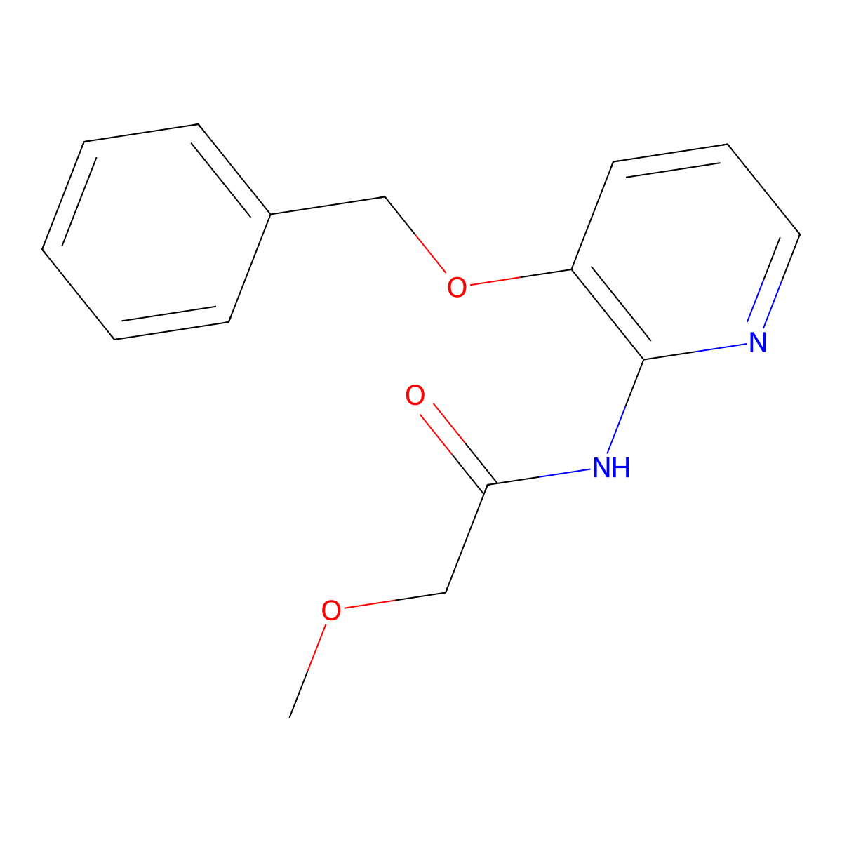 2-methoxy-N-(3-phenylmethoxypyridin-2-yl)acetamide molecular structure, CAS 1023367-21-6