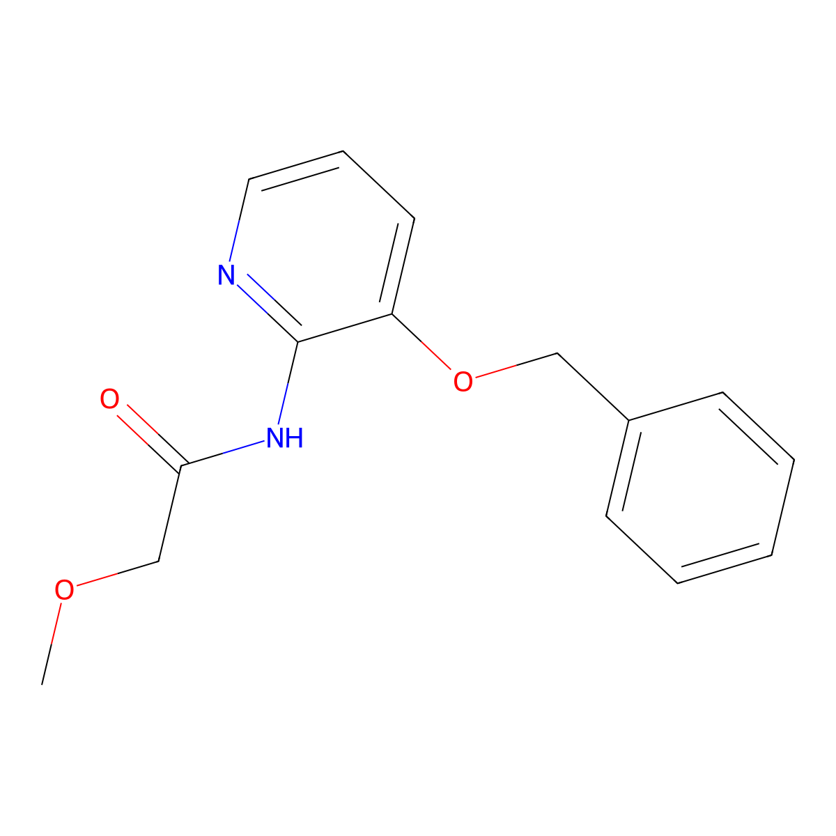 2-methoxy-N-(3-phenylmethoxypyridin-2-yl)acetamide molecular structure, CAS 1023367-21-6