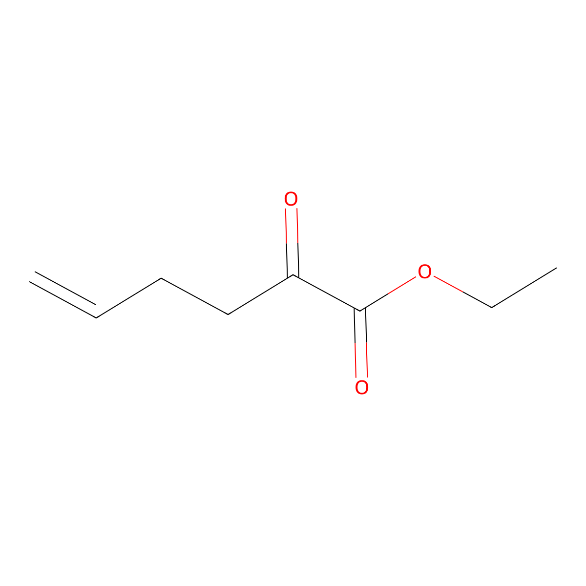 Ethyl 2-oxohex-5-enoate molecular structure, CAS 102337-17-7