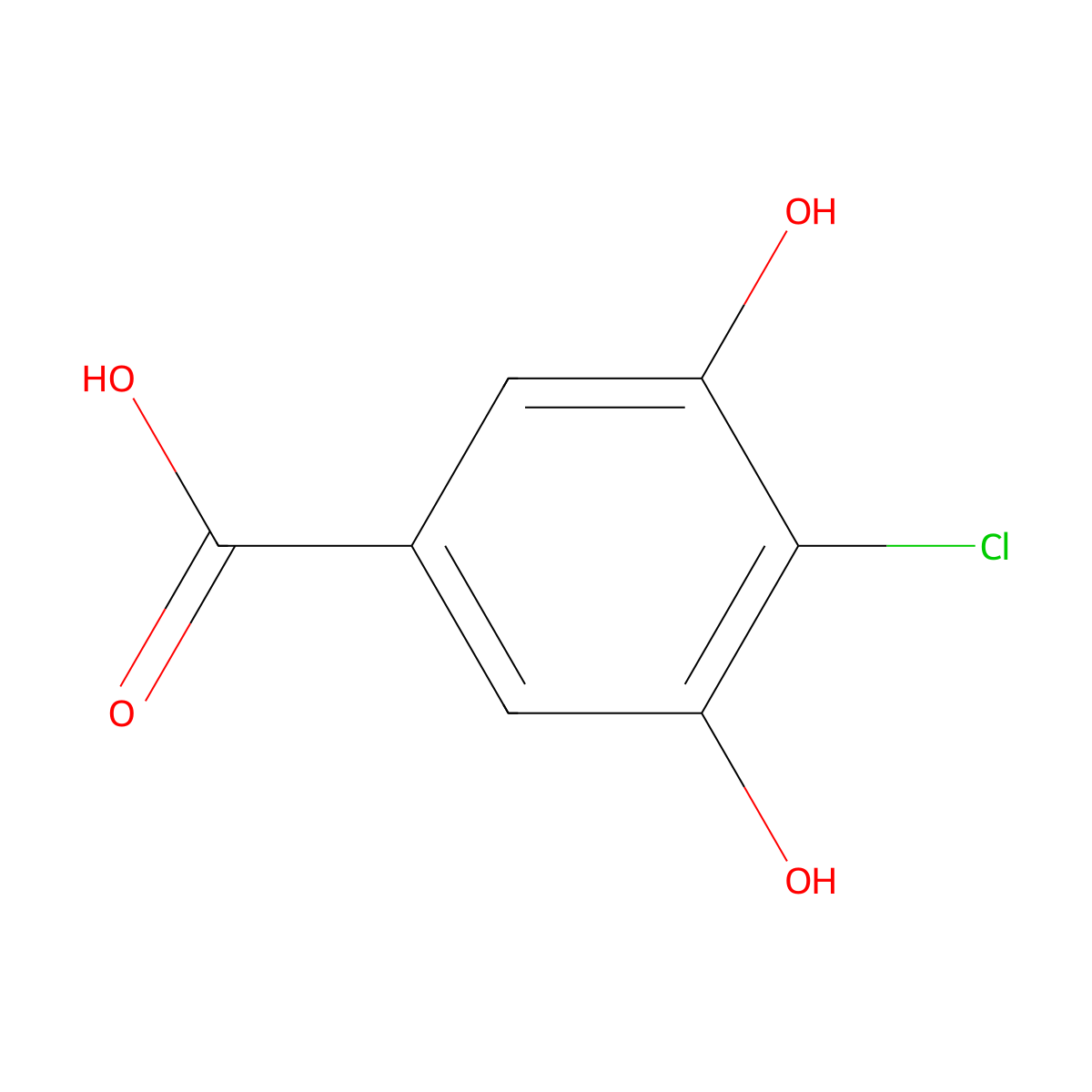 alpha-Resorcylic acid, 4-chloro- molecular structure, CAS 102338-87-4