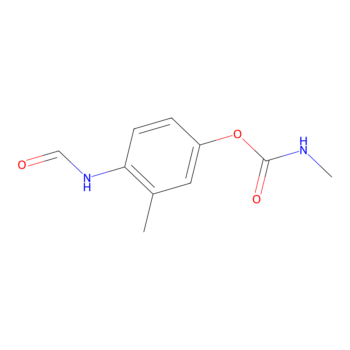 Formamido matacil molecular structure, CAS 10234-35-2