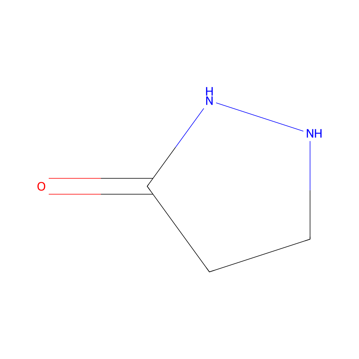 3-Pyrazolidone molecular structure, CAS 10234-72-7